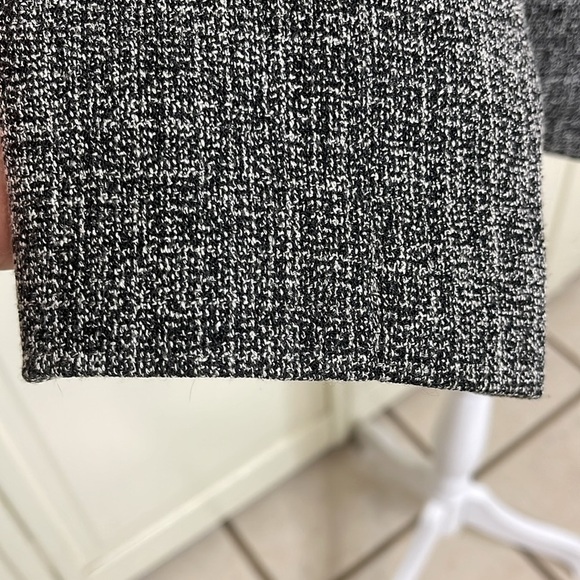 Norton McNaughton Women’s Tweed Fringe Blazer Jacket Black/White Size 14 - Picture 4 of 12